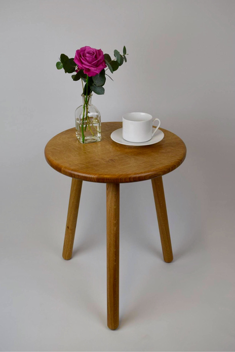 Stable oak Occasional Table made by David Stephenson in Hampshire UK