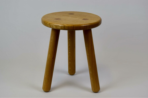 Stable Children's Stool made in oak by David Stephenson in Hampshire UK